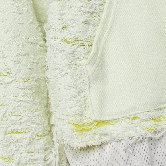 John Elliott Reverse Burnt Out Hoodie Ivory / Yellow Colorway - Medium - Picture 7 of 8